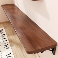 Wandmontierter Klapptisch Schwebende Multifunktionale Aufbewahrungshalterung Holz Minimalistischer Stil Haushalt Schlafzimmer Mehrzweck Linear