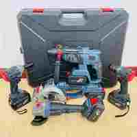 Ensemble d'outils électriques multifonctions 5-en-1 sans balais avec perceuse à percussion et meuleuse d'angle, batterie au lithium 21V, OEM direct usine