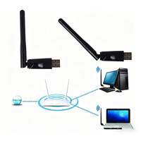 Holyiot - Adaptador USB Wi-Fi sin Controladores para Ubuntu Linux, Receptor de Tarjeta de Red Inalámbrica 5.1 con Chip Nordic NRF52840 RTL8188EUS/ETV