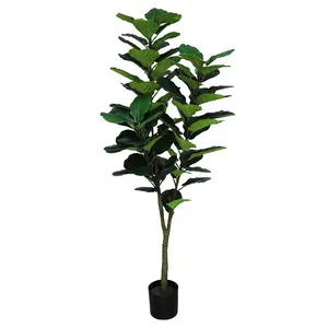 Dongguan export factory direct sale plastic bonsai artificial ficus tree