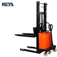 Transpalette Électrique Autoportée à Levage Hydraulique avec Déplaceur Latéral et Pneus Pleins pour Usine