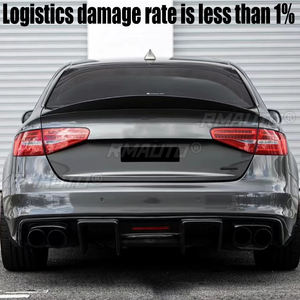 Alerón Trasero de Fibra de Carbono de Alta Calidad Estilo HK para Audi A4 B8.5 Sedán de 4 Puertas 2013-2016, Decoración para la Caja Trasera del Techo - Product Image 4