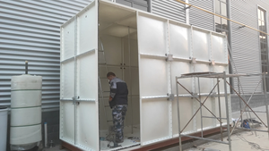 Tanque de almacenamiento de agua modular de acero inoxidable FRP GRP en Guangdong - Product Image 2