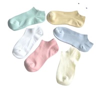 2025 nouveau Macaron couleur bonbon Tube court bateau chaussettes bouche légère femmes chaussettes coréen couleur unie bas haut mince chaussettes en gros