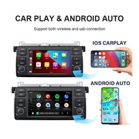 Reproductor de DVD para Auto de 7 Pulgadas con Pantalla IPS de 4 Núcleos, WIFI, GPS, Android, Estéreo 2 Din para BMW E46 1998-2005
