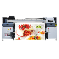 Locor nuevo diseño 3,2 m de ancho formato UV híbrido impresora G6/1024I/1024A cabezas máquina plana para PVC rígido Banner papel tapiz cuero