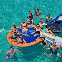 Équipement de jeu aquatique de haute qualité flotteurs de piscine hamac d'eau gonflable coussin de plate-forme Sunchill