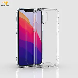 Vente en gros plastique transparent anti-rayures Coque de téléphone flexible TPU Slim Girl pour iPhone 13 Pro Max