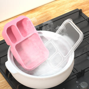 Boîte à lunch séparée, boîte à bento portable, boîte à lunch étanche, récipient alimentaire, vaisselle pour micro-ondes pour étudiants - Product Image 2