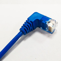 Cable de Red Hotion RJ45 Cat5E/Cat6 UTP de Ángulo Recto (90 Grados) de Cobre para Espacios Reducidos, 0.1m, Nuevo