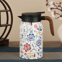 Bouilloire isotherme à double paroi en acier inoxydable de grande capacité 1,5 L, personnalisée, pour café et thé