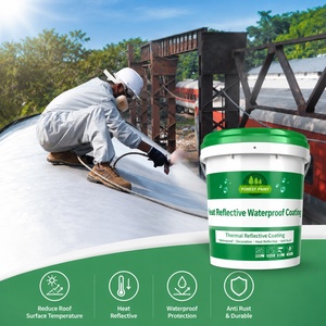 Revêtement solaire réfléchissant pour <span class=keywords><strong>toiture</strong></span> en acrylique à base d'eau, <span class=keywords><strong>anti</strong></span>-<span class=keywords><strong>chaleur</strong></span>, pour bâtiments, <span class=keywords><strong>peinture</strong></span> isolante thermique résistante au soleil - Product Image 1
