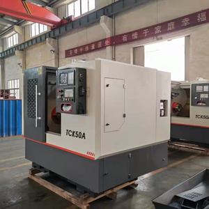 TCK50A Hochpräzisions-Hydraulikfutter CNC-Drehmaschine 8/12-Stationen Revolverkopf Schrägbett-Drehzentrum - Product Image 2