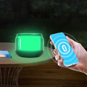 WW539 New Style Portable Fashion Mini Speaker RGB Colorful LED Light Wireless USB TF <b>AUX</b> Loudly Sound Control Speakers - Product Image 2