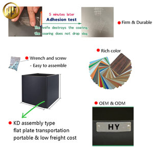 Maceta Decorativa <span class=keywords><strong>Rectangular</strong></span> de Metal con Recubrimiento en Polvo de <span class=keywords><strong>Alta</strong></span> Calidad - Product Image 2