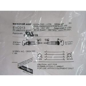 Câble de connexion EVC013 2m Ethernet mâle-femelle IP65 pour appareils d'automatisation industrielle - Product Image 2