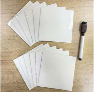 Película <span class=keywords><strong>de</strong></span> Pizarra Blanca Borrable <span class=keywords><strong>de</strong></span> TPE Ecológica para el Hogar/<span class=keywords><strong>Oficina</strong></span>, Notas Adhesivas Autoadhesivas con Ventilación, Juego <span class=keywords><strong>de</strong></span> 12 Piezas + Bolígrafo - Product Image 4