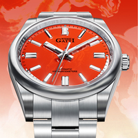Montre mécanique automatique pour homme Bonest Gatti de haute qualité, cristal saphir, étanche, squelette, montre-bracelet de style business BG8015
