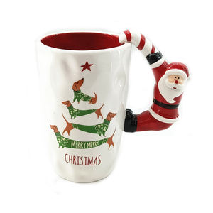 Tasse de noël en céramique peinte à la main, vente en gros, de haute qualité, pour noël, nouveauté - Product Image 1