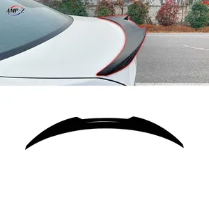 AMP-Z E90 M4 Style arrière Ducktail Spoiler en Fiber de carbone à la recherche de Kits pour BMW série 3 E90 2005-2012 voiture Spoiler