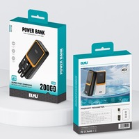 BUKU Vente en gros de batterie externe 10000mah PD22.5W à charge rapide, format compact, batterie externe à charge rapide USB-C 20000mah avec 2 câbles