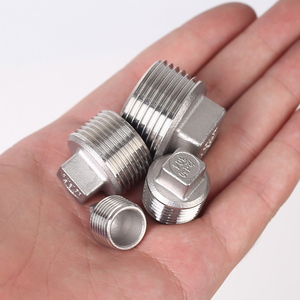 Nam chủ đề cắm thép không gỉ 304 <span class=keywords><strong>201</strong></span> đúc ống Phù hợp lớp 150 1 ''npt nam thredaed bspp bspt đầu vuông cored cắm đầu - Product Image 1