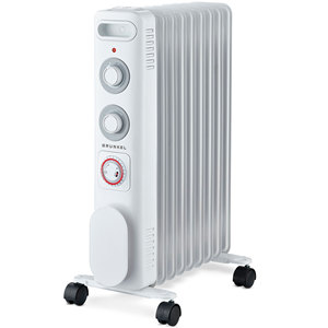 Radiateur électrique Grunkel 2000W 9 éléments avec minuterie programmable, chauffage portable - Product Image 1