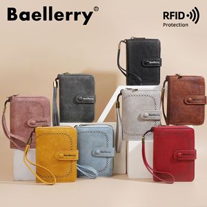 กระเป๋าสตางค์ขนาดเล็กสำหรับผู้หญิงแบรนด์ Baelerry พร้อมสายคล้องข้อมือ ป้องกัน RFID สีพื้น ขนาด 5 นิ้ว สำหรับใช้ในชีวิตประจำวัน - Product Image 4