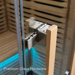 Sauna a botte per esterni resistente, realizzata da maestri carpentieri con cedro resistente alle intemperie per patii di resort - Product Image 5