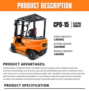 Fanyu cpd15 2ton hoàn toàn điện xe nâng <span class=keywords><strong>CE</strong></span> <span class=keywords><strong>ISO</strong></span> chì-axit Pin hoàn toàn thủy lực chi phí thấp <span class=keywords><strong>Pallet</strong></span> <span class=keywords><strong>Stacker</strong></span> 4WD ổ đĩa không đánh dấu - Product Image 6