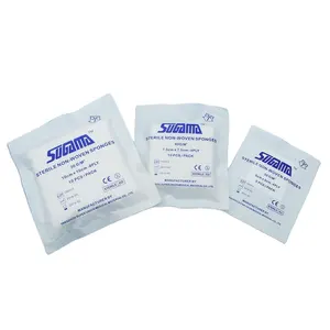 Low price medical sterile non woven gauze sponge medical sterile non woven sponge