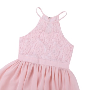 Abito Lungo Elegante in Pizzo e Chiffon per <span class=keywords><strong>Damigelle</strong></span> e Feste di Compleanno per Bambine - Product Image 5