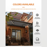 Toldo Retráctil de Aleación de Aluminio Ecológico, Protección UV, Diseño Resistente al Viento, Tamaño y Color Personalizables, Opción Motorizada