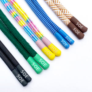 Cordones Trenzados con Logotipo Personalizado, 100% Poliéster, para Sudaderas, Pantalones y Zapatos |   Aglets Resistentes al Agua y a Altas Temperaturas con Logotipo Grabado con Láser - Product Image 5