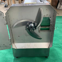 Cortadora de Verduras Automática Poweradd con Correa, Multifuncional, con Motor y Engranajes, 0.3kW, 150KG, Rebanadora de Cebolla, Pimiento y Apio