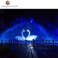 Écran vidéo de projection 3D extérieur pour la décoration murale des bâtiments, projecteur interactif en métal portable et léger, 6000 lumens