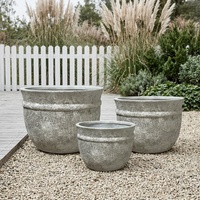 Jardinière en béton légère, résistante aux intempéries, écologique, faite à la main, pour intérieur et extérieur, en GFRC