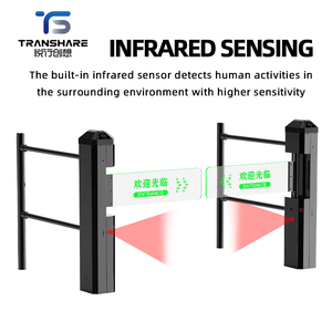 Rào cản tự động cho người đi bộ truy cập an ninh <span class=keywords><strong>Swing</strong></span> turnstile RFID tốc độ tự động turnstile <span class=keywords><strong>Swing</strong></span> <span class=keywords><strong>Barrier</strong></span> <span class=keywords><strong>Gate</strong></span> cho siêu thị - Product Image 4