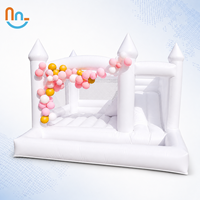 Joy2fun Events Rental - Vente Flash : Château Gonflable Commercial Blanc pour Enfants, Idéal Mariages et Fêtes