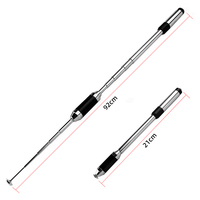 Antena para Walkie Talkie, Portátil, para Exteriores, Telescópica de 93 cm, Táctica, 1 Banda 144/430 MHz, Conector BNC, Ganancia de 3.0/5.5 dBi