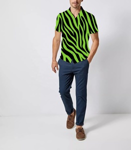 Guangdong Supplier Custom Casual <strong>Shirt</strong> Summer Short Sleeve Fashionable High Quality Men zebra <strong>Pattern</strong> Printed <strong>Shirt</strong> - Product Image 2