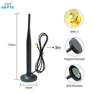 Antena Wifi Omnidireccional Ebyte Económica de 3dBi y 2.4GHz con Base Magnética Fuerte, Antena de 15dbi y 2.4ghz - Product Image 1