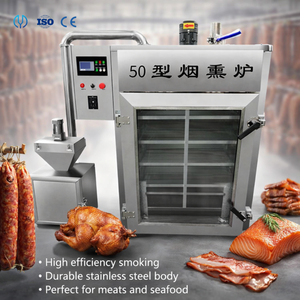 Machine à fumer à froid grande capacité 50kg-1000kg pour viande, poisson, poisson-chat, saumon, bacon, <span class=keywords><strong>jambon</strong></span>, poulet, saucisses - Fumoir - Product Image 1