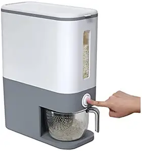 स्वचालित बड़े रसोई Airtight प्लास्टिक सूखी खाद्य भंडारण कंटेनर चावल मशीन