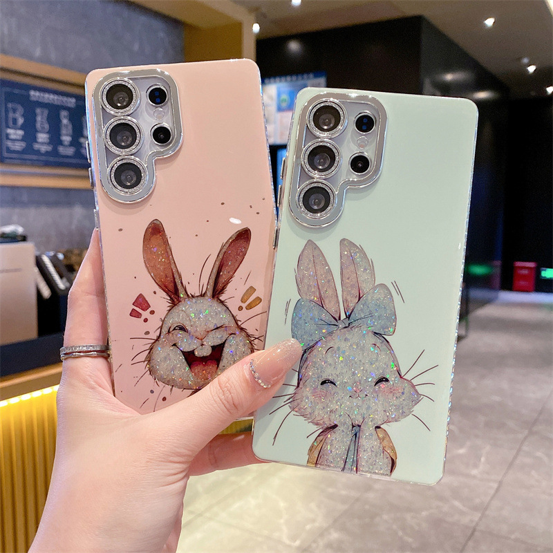 Ailisi Cover Per Galaxy A20E – Custodia Flip In PU Pelle Con Coniglio Cartoon, Portafoglio Con Slot E Supporto, Rosa Oro - 2