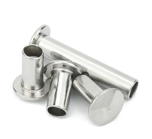 Remaches Semitubulares de Cabeza Plana para Forro de Freno de Aluminio M3-M10 DIN 7338 B, Categoría de Producto: Remaches - Product Image 2