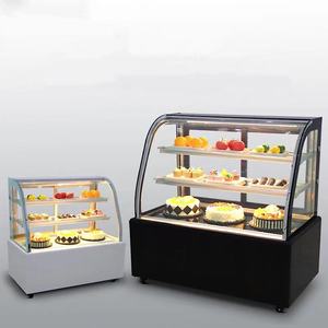 Ow-Vitrina refrigerada de distribución lobal, expositor comercial de pasteles