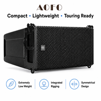 Système de sonorisation professionnel AOFO Mini HDL 6-A, ensemble de haut-parleurs actifs à ligne directe double de 6 pouces, 700 W, pour DJ et scène