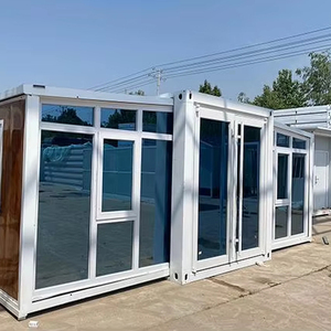 Casa contenedor expandible de 15 pies, 20 pies y 40 pies, contenedor de acero residencial con 3 dormitorios para uso en la oficina - Product Image 1