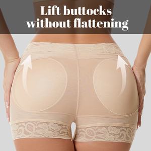 Invisible Seamless Butt Lifting Dentelle Shaper Shorts Ferme Crocheté Taille Cinchers Réduire Les Fesses Lifter Collants <span class=keywords><strong>Gaine</strong></span> Rouge - Product Image 3